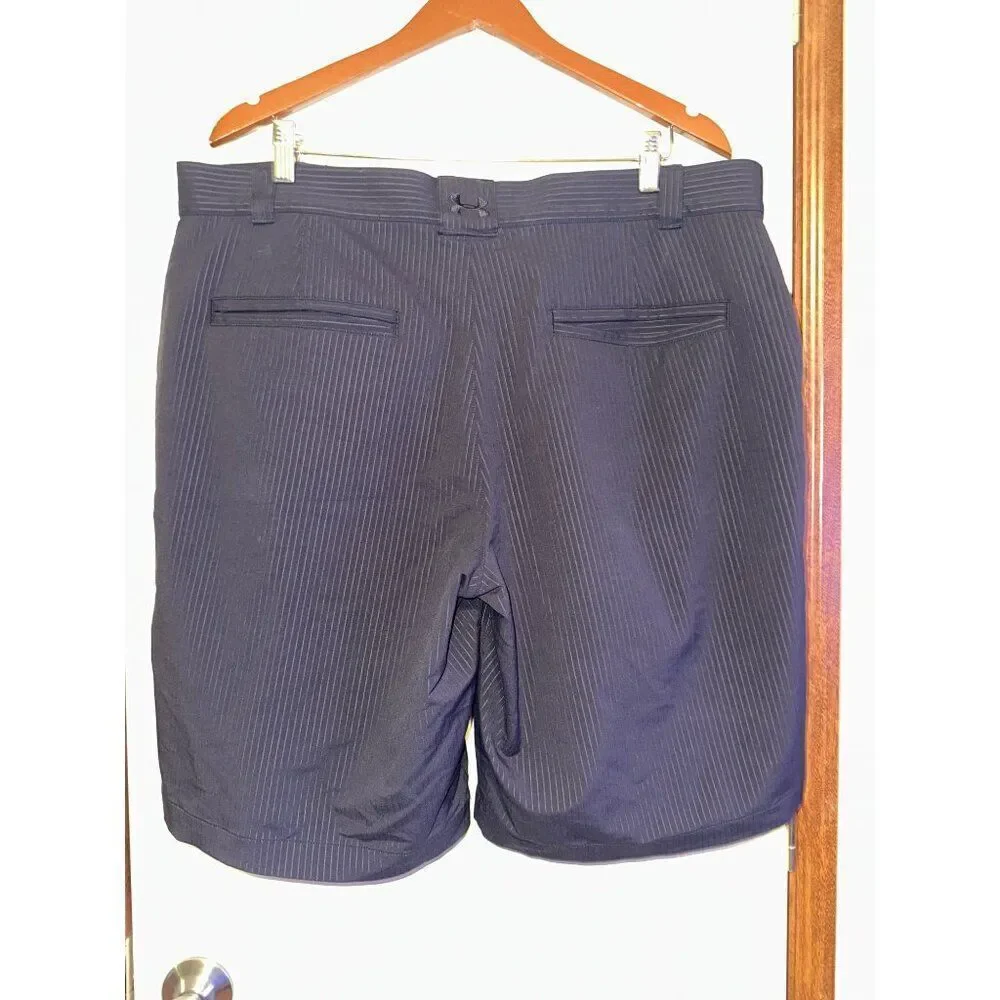 Under Armour Black Stripe Shorts  Size 40‎